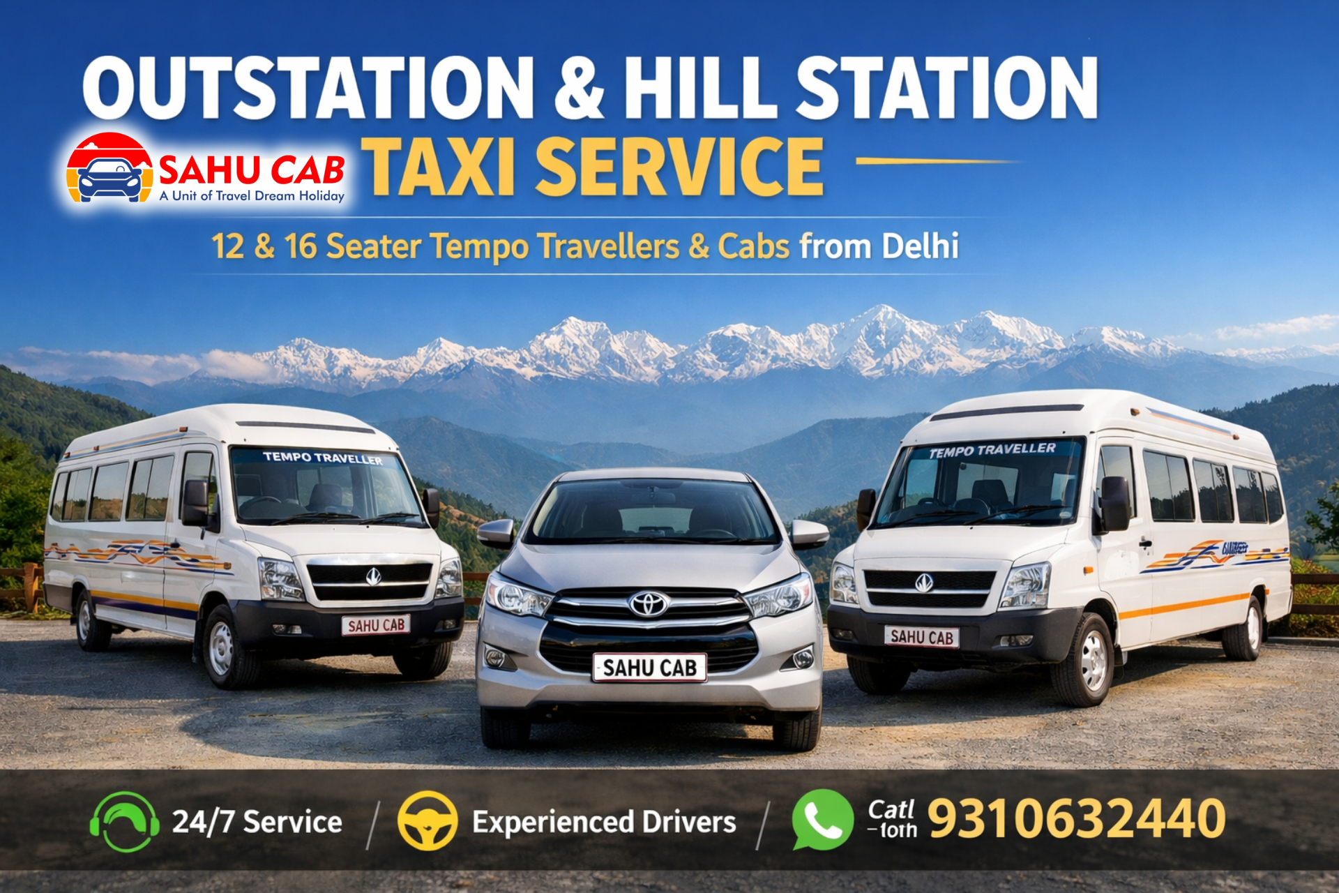 Sahu Cab Services – Book Outstation & Hill Station Taxis in Delhi